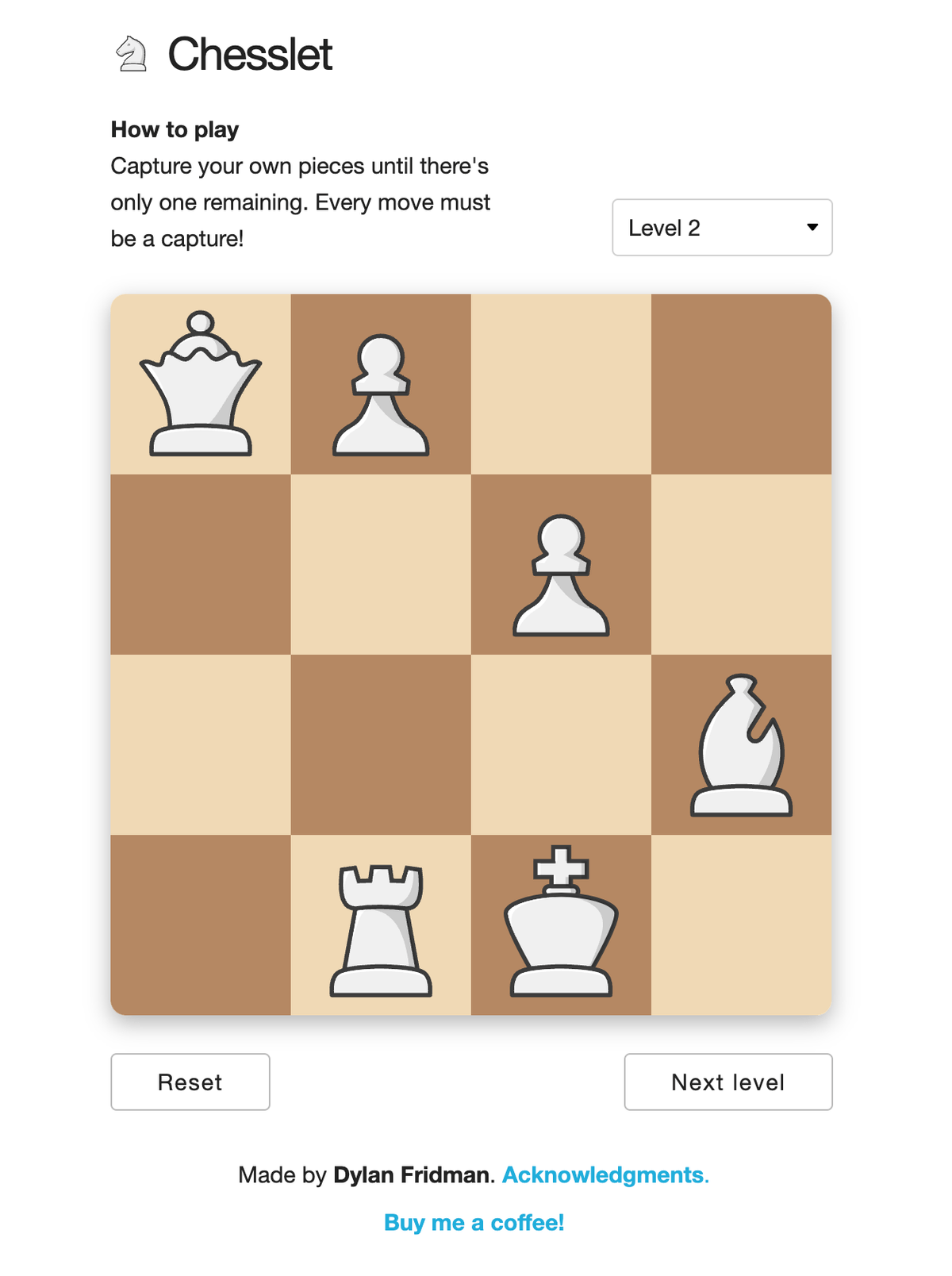 Screenshot of Chesslet