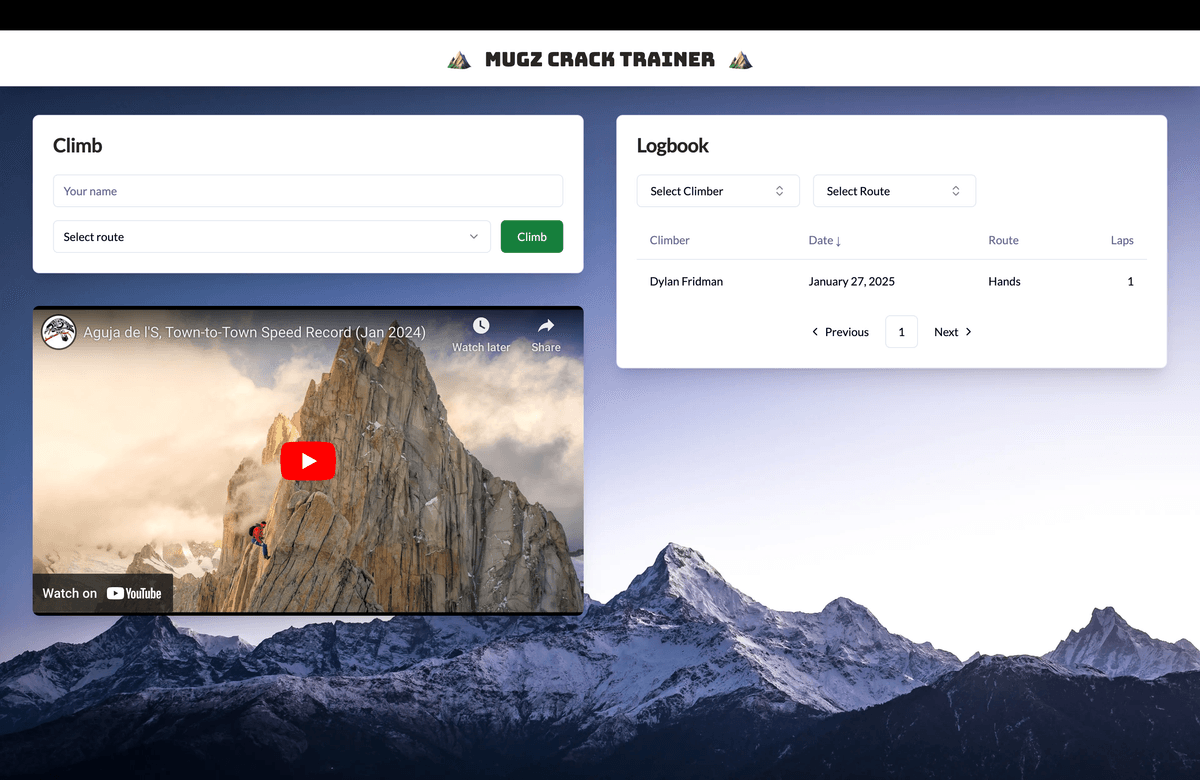 Screenshot of the Smart Crack Trainer website